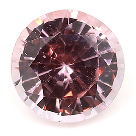 0.70 ct Round Pink Sapphire : Rich Pink