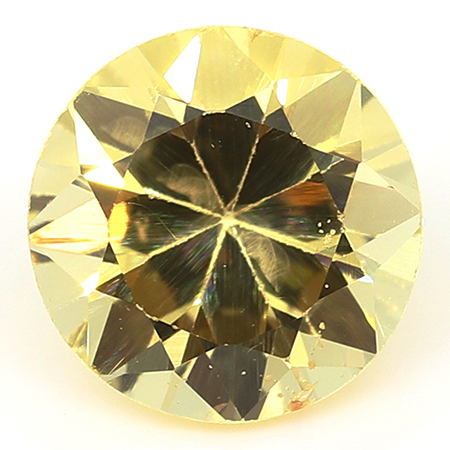 0.78 ct Round Yellow Sapphire : Yellow