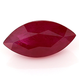 1.61 ct Marquise Ruby : Rich Pigeon Blood Red