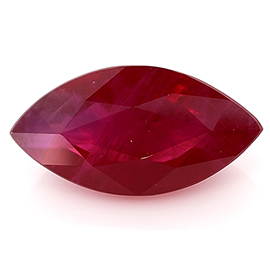 1.46 ct Marquise Ruby : Rich Red