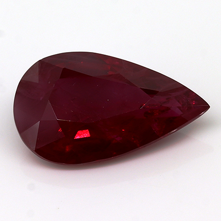 1.53 ct Pear Shape Ruby : Pigeon Blood Red