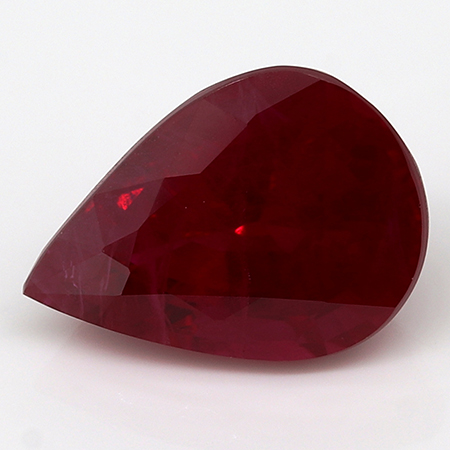 1.55 ct Pear Shape Ruby : Pigeon Blood Red