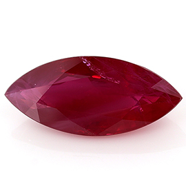 2.04 ct Marquise Ruby : Rich Pigeon Blood Red