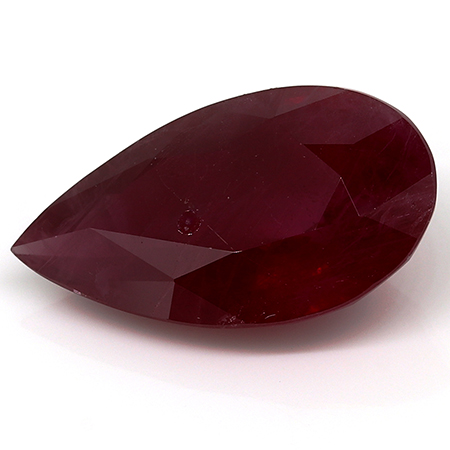 2.05 ct Pear Shape Ruby : Pigeon Blood Red