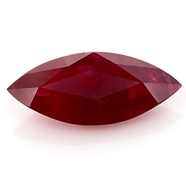 1.86 ct Marquise Ruby : Rich Pigeon Blood Red
