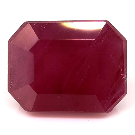 1.03 ct Emerald Cut Ruby : Rich Red