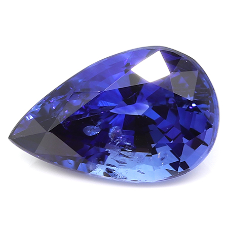 2.02 ct Pear Shape Blue Sapphire : Rich Royal Blue