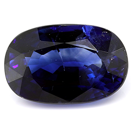 1.54 ct Oval Blue Sapphire : Fine Blue