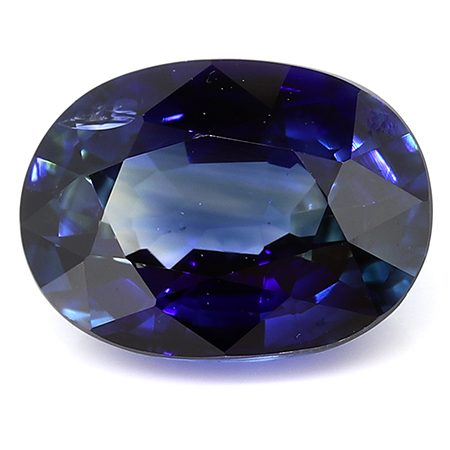 1.23 ct Oval Blue Sapphire : Blue