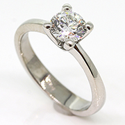 14K White Gold 0.70ct Diamond Ring