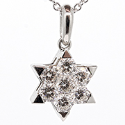 18K White Gold 0.65cttw Diamond Pendant