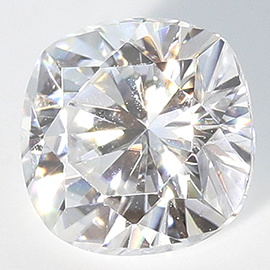 0.52 ct Cushion Cut Moissanite : White