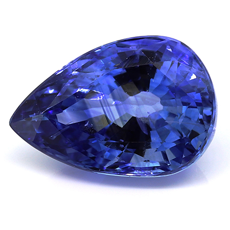 2.02 ct Pear Shape Blue Sapphire : Royal Blue