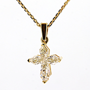 18K Yellow Gold 0.52cttw Diamond Pendant