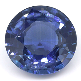 1.12 ct Round Blue Sapphire : Fine Royal Blue