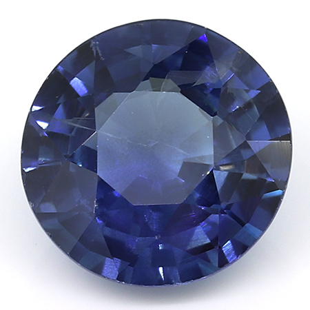 0.93 ct Round Blue Sapphire : Fine Blue