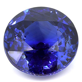 2.59 ct Round Blue Sapphire : Royal Blue