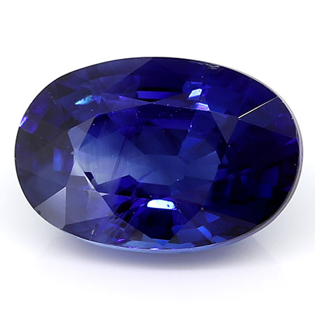 1.49 ct Oval Blue Sapphire : Rich Royal Blue