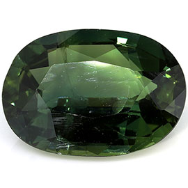 2.93 ct Oval Green Sapphire : Bluish Green