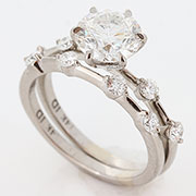 14K White Gold 1.90cttw Diamond Set