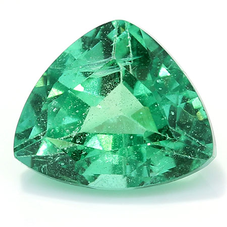 1.01 ct Fine Grass Green Trillion Natural Emerald