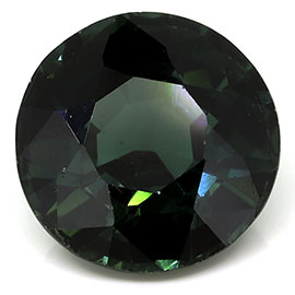 1.53 ct Bluish Green Round Natural Green Sapphire - Teal