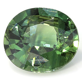 1.30 ct Oval Green Sapphire : Green