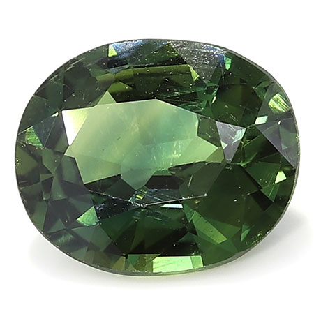 1.10 ct Rich Green Oval Natural Green Sapphire