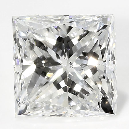 0.64 ct Princess Cut Natural Diamond : F / SI1