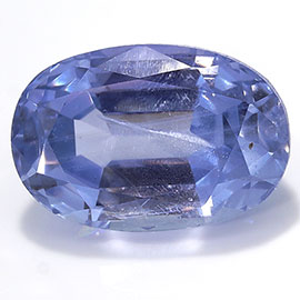 3.16 ct Oval Blue Sapphire : Light Blue