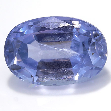 3.16 ct Oval Blue Sapphire : Light Blue