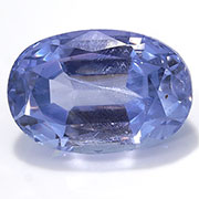 3.16 ct Light Blue Oval Blue Sapphire