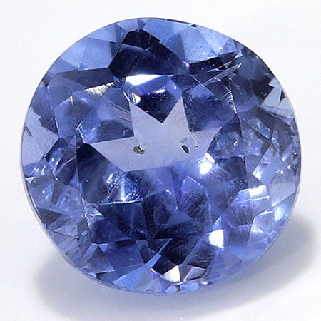 1.39 ct Round Blue Sapphire : Light Royal Blue