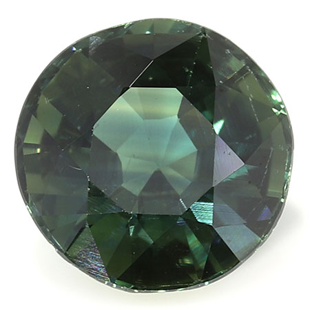 1.42 ct Olive Green Round Natural Green Sapphire