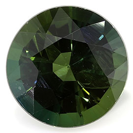 1.62 ct Round Green Sapphire : Olive Green