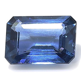 1.43 ct Emerald Cut Sapphire : Royal Blue