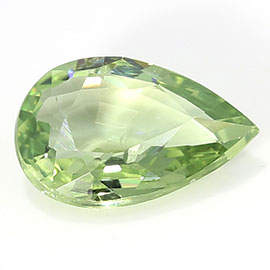 0.46 ct Pear Shape Green Sapphire : Fine Green