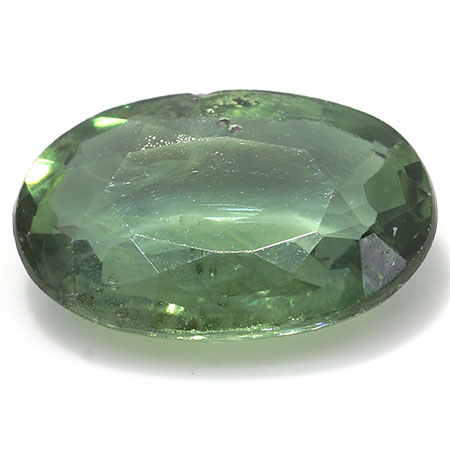 0.49 ct Oval Green Sapphire : Fine Green