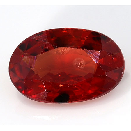 0.45 ct Rich Orange Oval Natural Yellow Sapphire