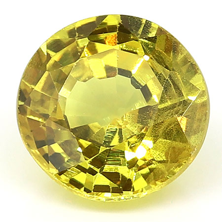 1.10 ct Round Yellow Sapphire : Fine Yellow