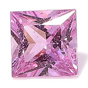 0.50 ct Rich Pink Princess Cut Pink Sapphire