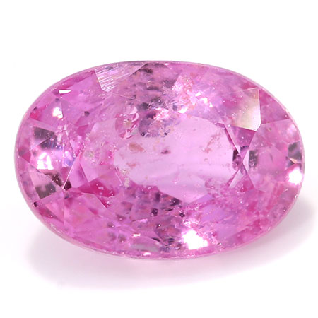 0.67 ct Oval Pink Sapphire : Rich Pink