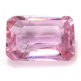 0.58 ct Fine Pink Emerald Cut Natural Pink Sapphire