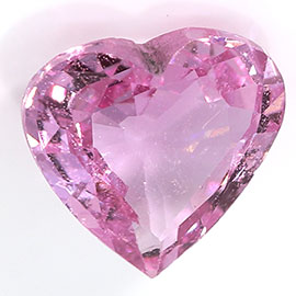 0.57 ct Heart Shape Pink Sapphire : Fine Pink