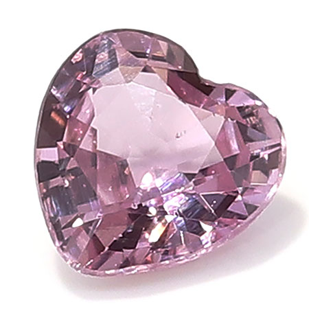 0.56 ct Heart Shape Pink Sapphire : Fine Pink