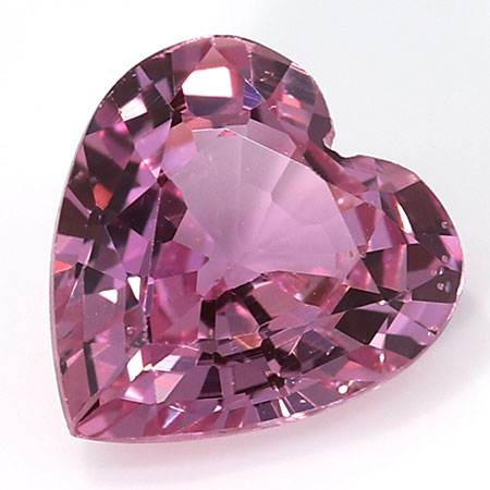0.48 ct Heart Shape Pink Sapphire : Fine Pink