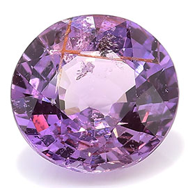 1.24 ct Round Pink Sapphire : Pinkish Purple