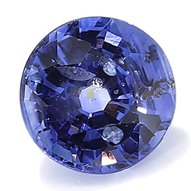 1.27 ct Round Blue Sapphire : Rich Blue