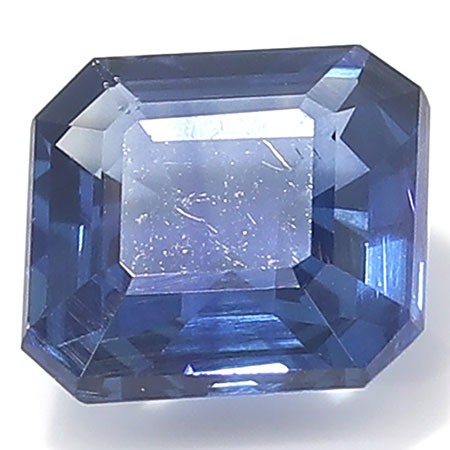 1.23 ct Emerald Cut Sapphire : Fine Blue