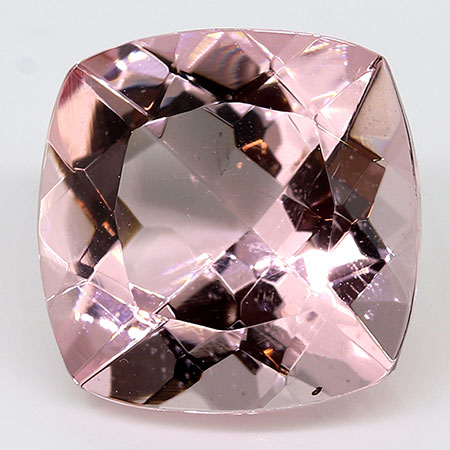 2.87 ct Soft Pink Cushion Cut Natural Morganite